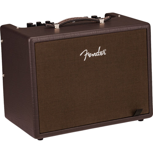 3/4 view of Fender Acoustic Junior Acoustic Guitar Amplifier showing front, left side and top