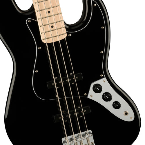 Squier Affinity Jazz Bass - Maple, Black detail