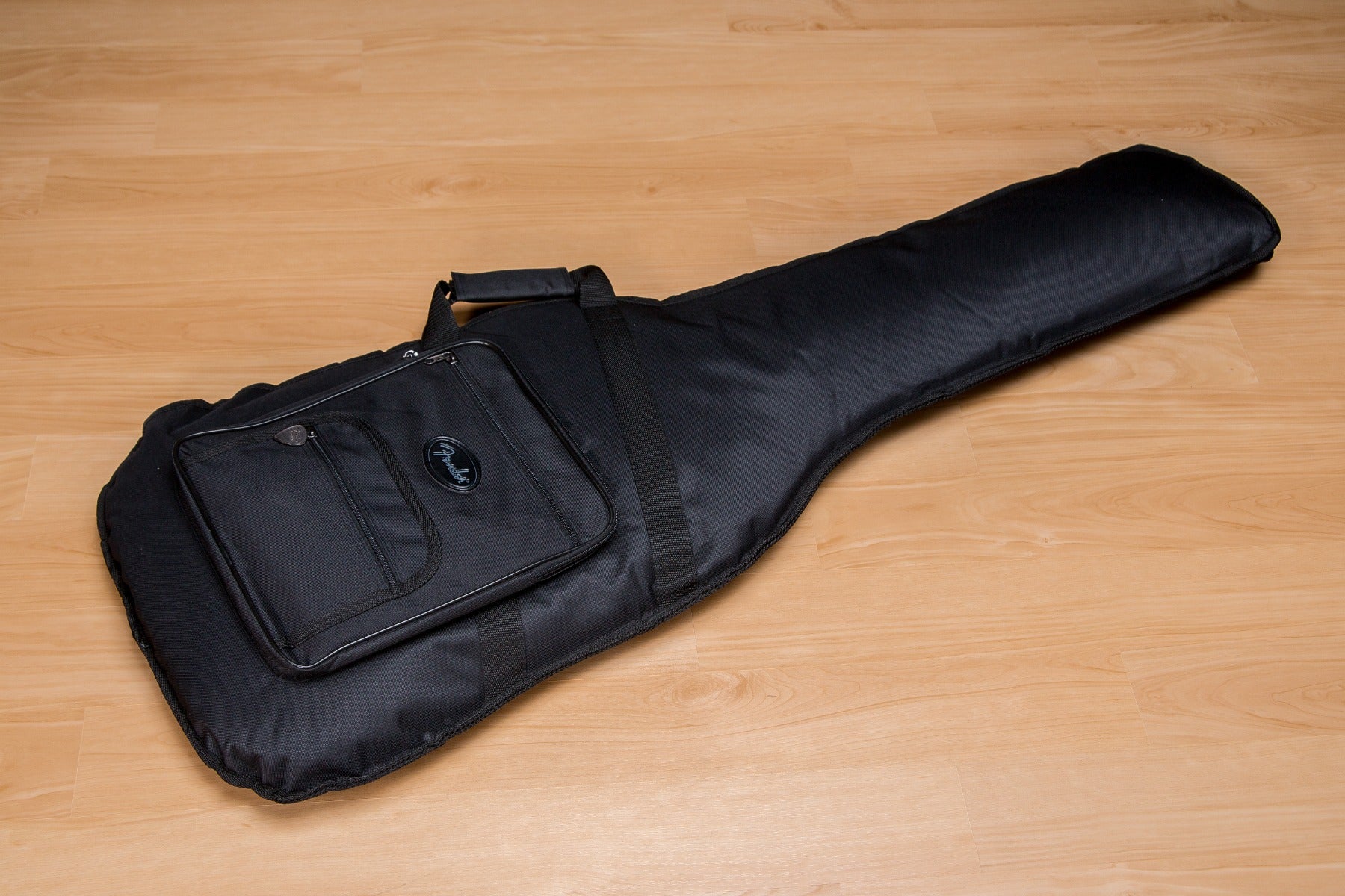 Included guitar bag for the Fender Player Plus Active Meteora Bass - Maple, Silverburst view 1