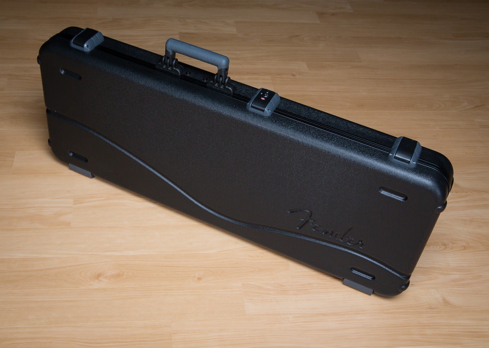 Included guitar hard case for the Fender American Ultra Stratocaster MN - Ultra Burst view 3