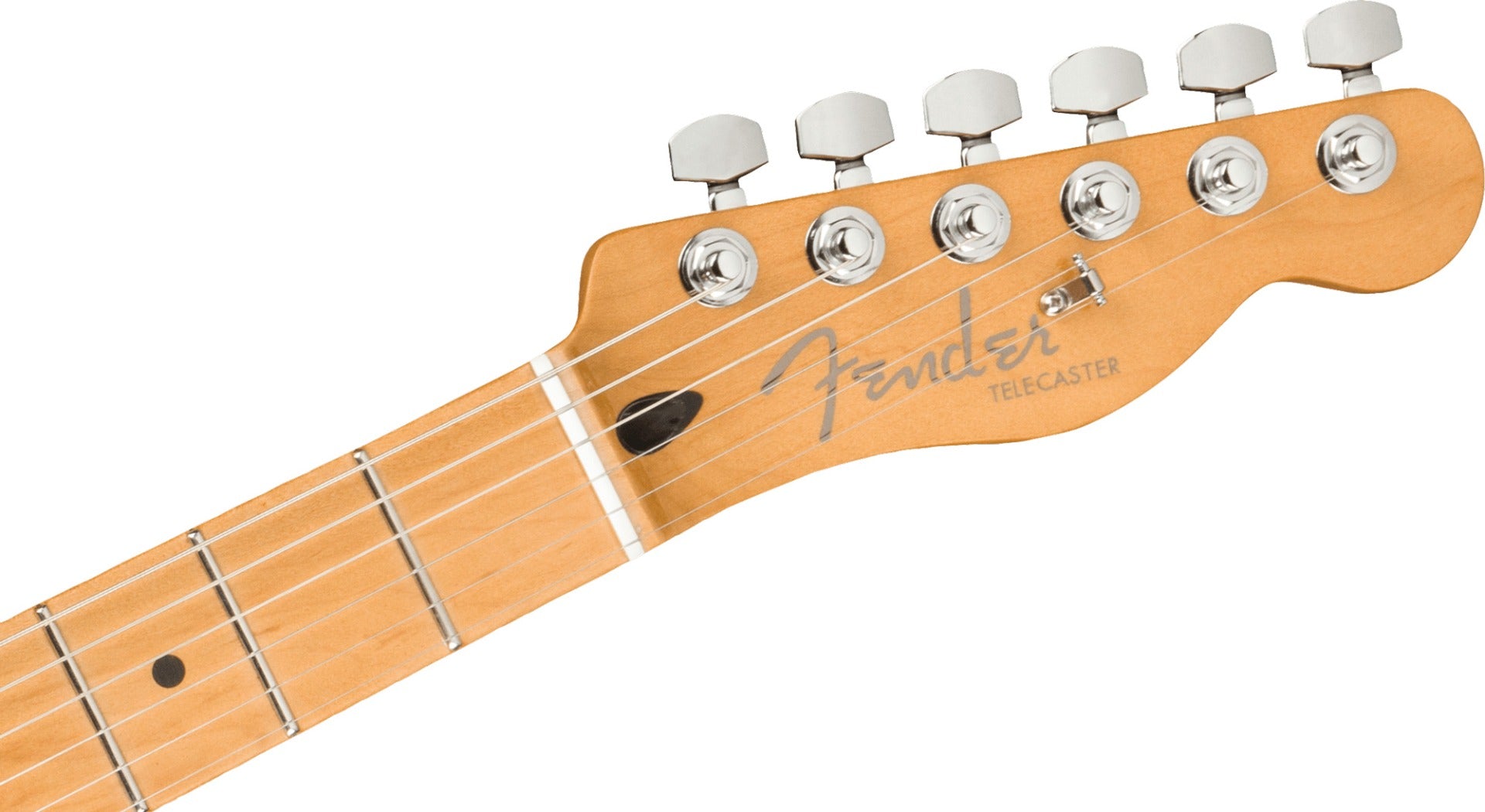 Fender Player Plus Telecaster - Maple, Cosmic Jade headstock
