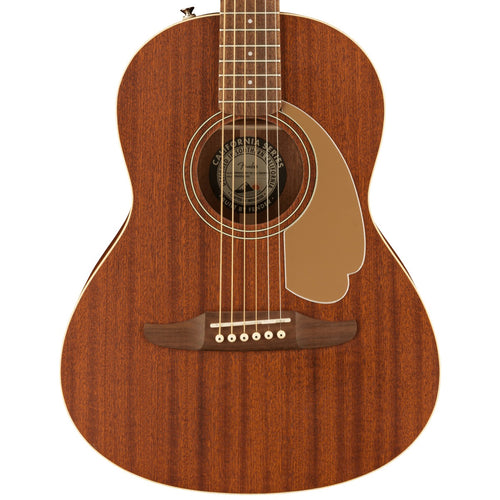 Fender Sonoran Mini Acoustic Guitar with Bag - Natural Mahogany View 1