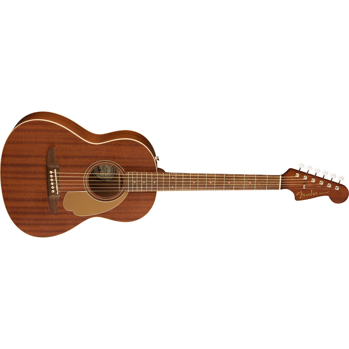 Fender Sonoran Mini Acoustic Guitar with Bag - Natural Mahogany View 2