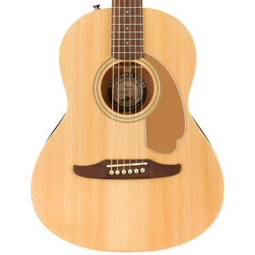 Fender Sonoran Mini Acoustic Guitar with Bag - Natural View 1