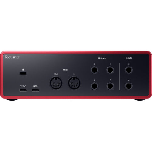 Focusrite Scarlett 4i4 (4th Gen) USB Audio Interface View 3