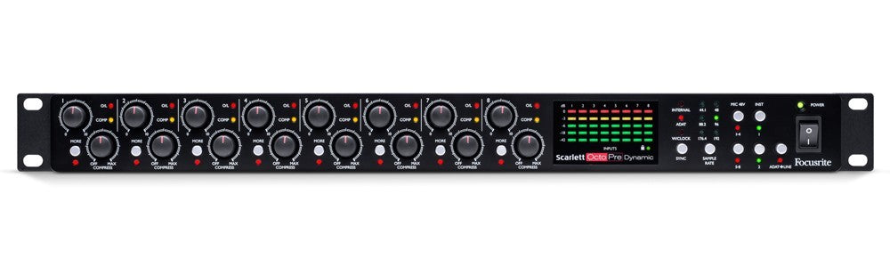 Focusrite Scarlett OctoPre Dynamic – Kraft Music Focusrite Scarlett OctoPre Dynamic – Kraft Music