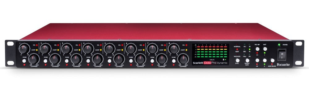 Focusrite Scarlett OctoPre Dynamic – Kraft Music Focusrite Scarlett OctoPre Dynamic – Kraft Music