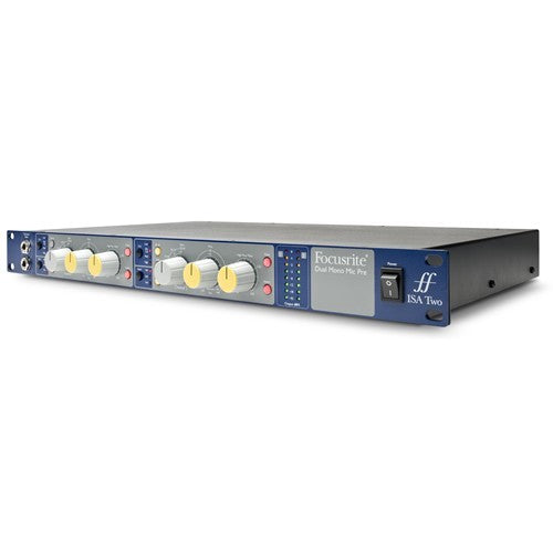 focusrite isa two dual channel rack mount mic pre-amp