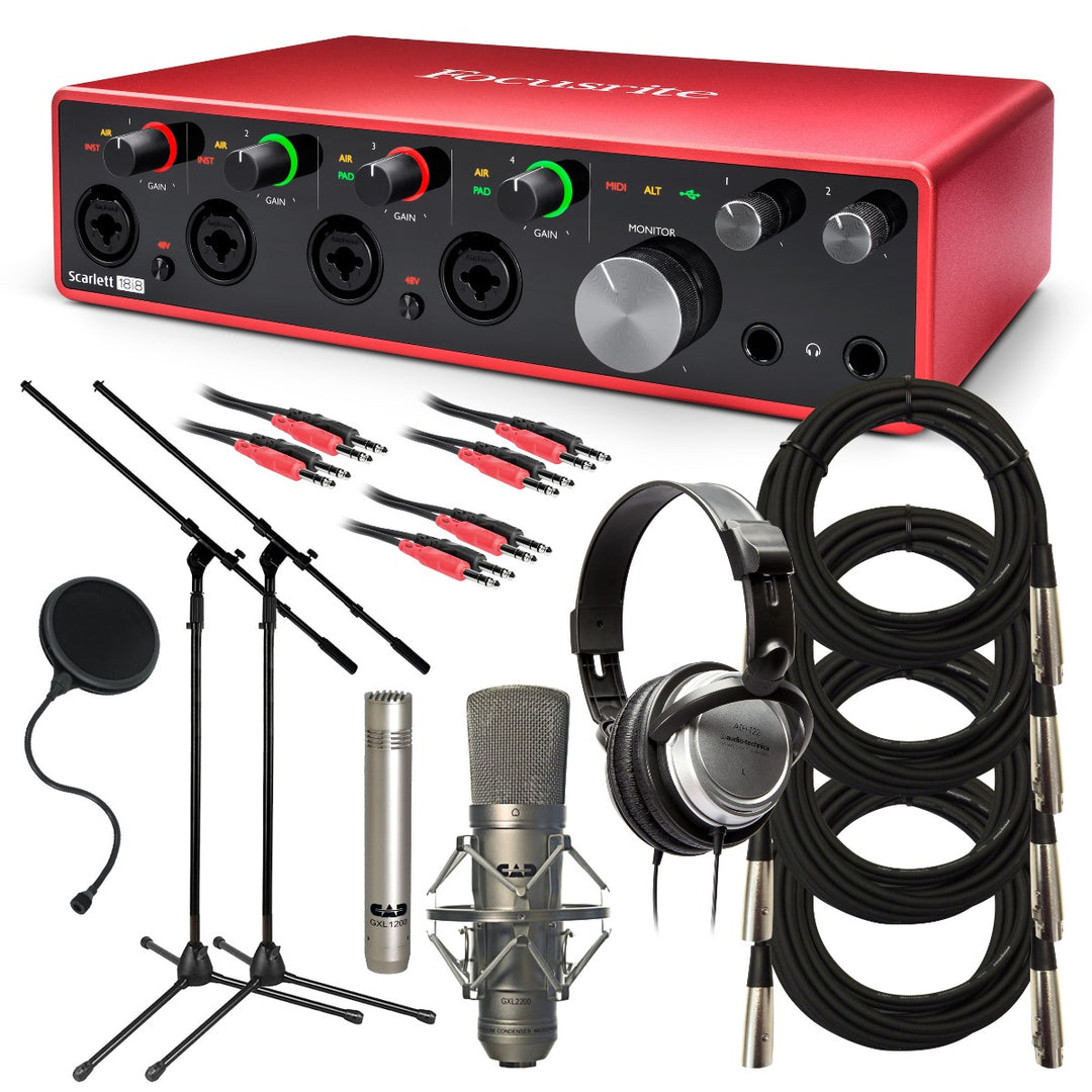 Focusrite Scarlett 18i8 (3rd Gen) USB Audio Interface STUDIO RIG