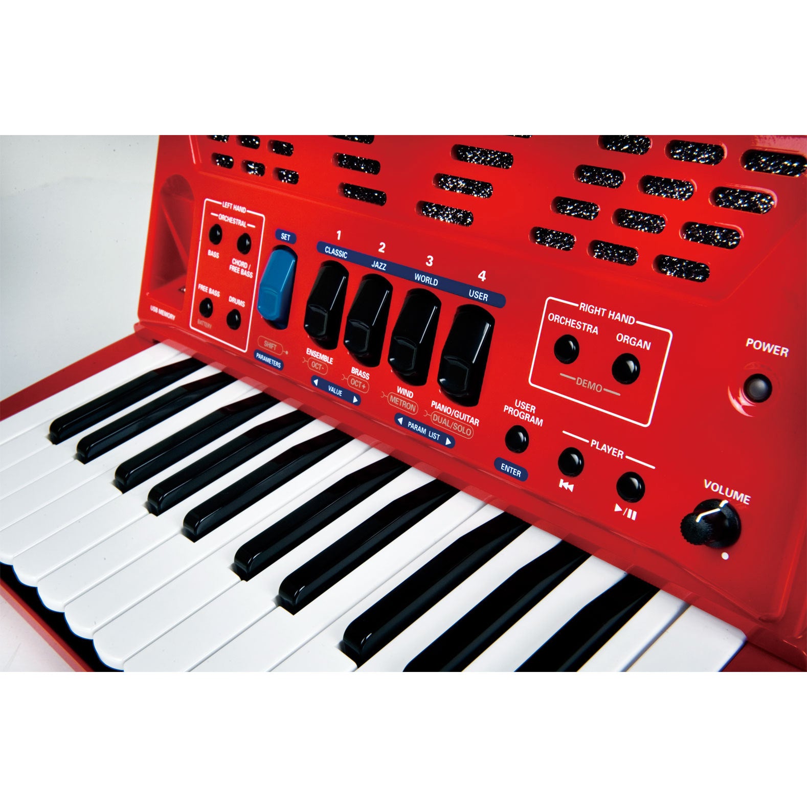 Roland FR-1x V-Accordion Lite Dale Mathis Edition - Red, View 3