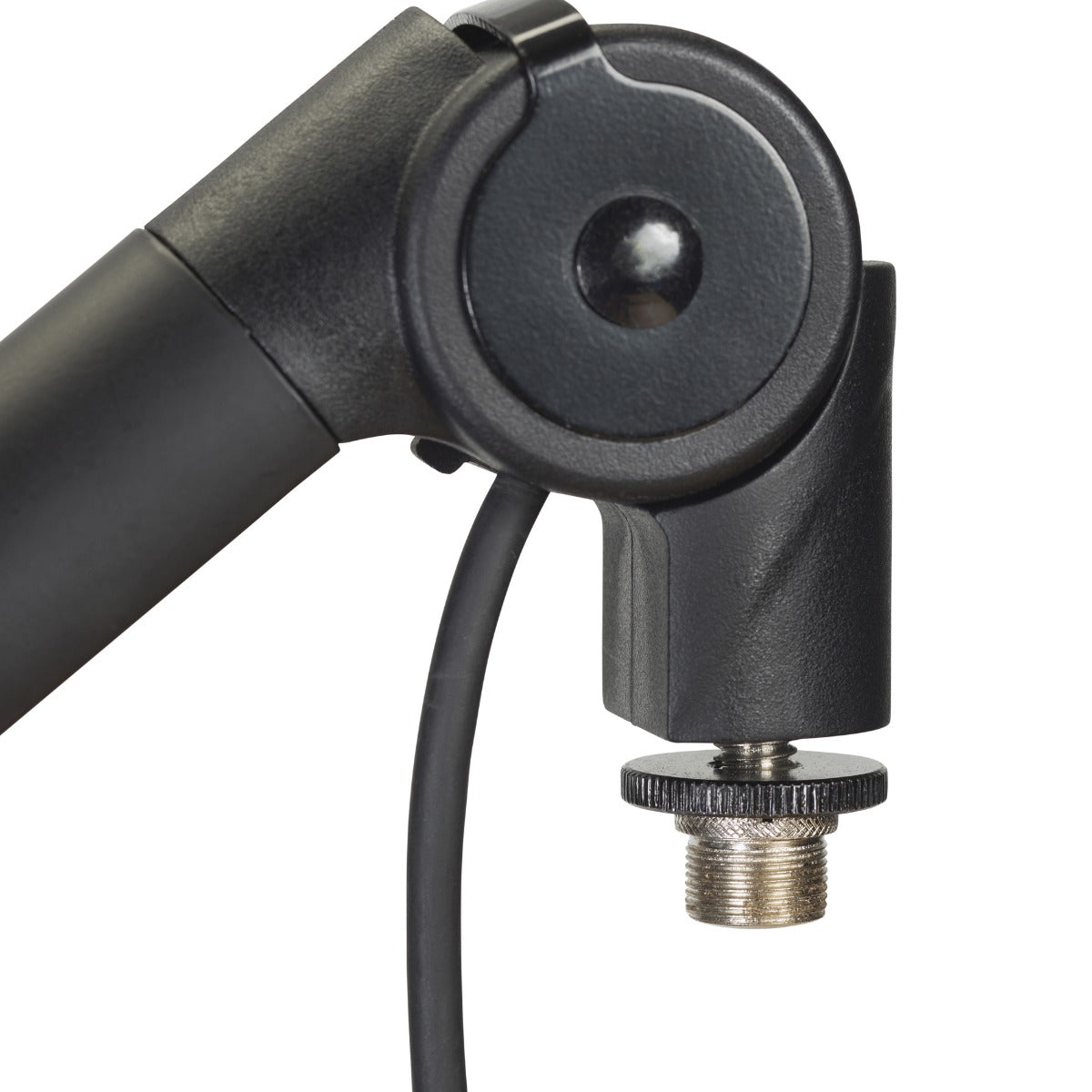 Closeup image of the other side of the hinge on the Gator Frameworks Deluxe Desktop Mic Boom Stand