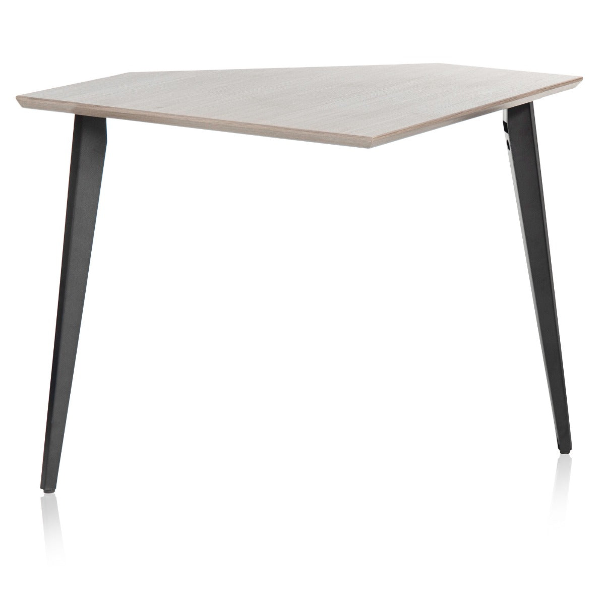 Front image of the Gator Frameworks Elite Series Furniture Desk Corner Section  - Grey