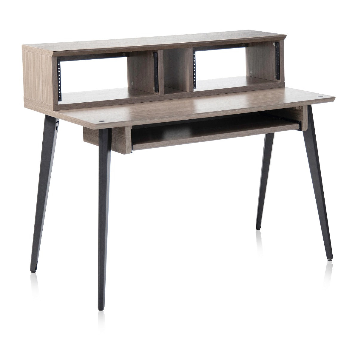 Right angled image of the Gator Frameworks Elite Series Furniture Desk  - Grey