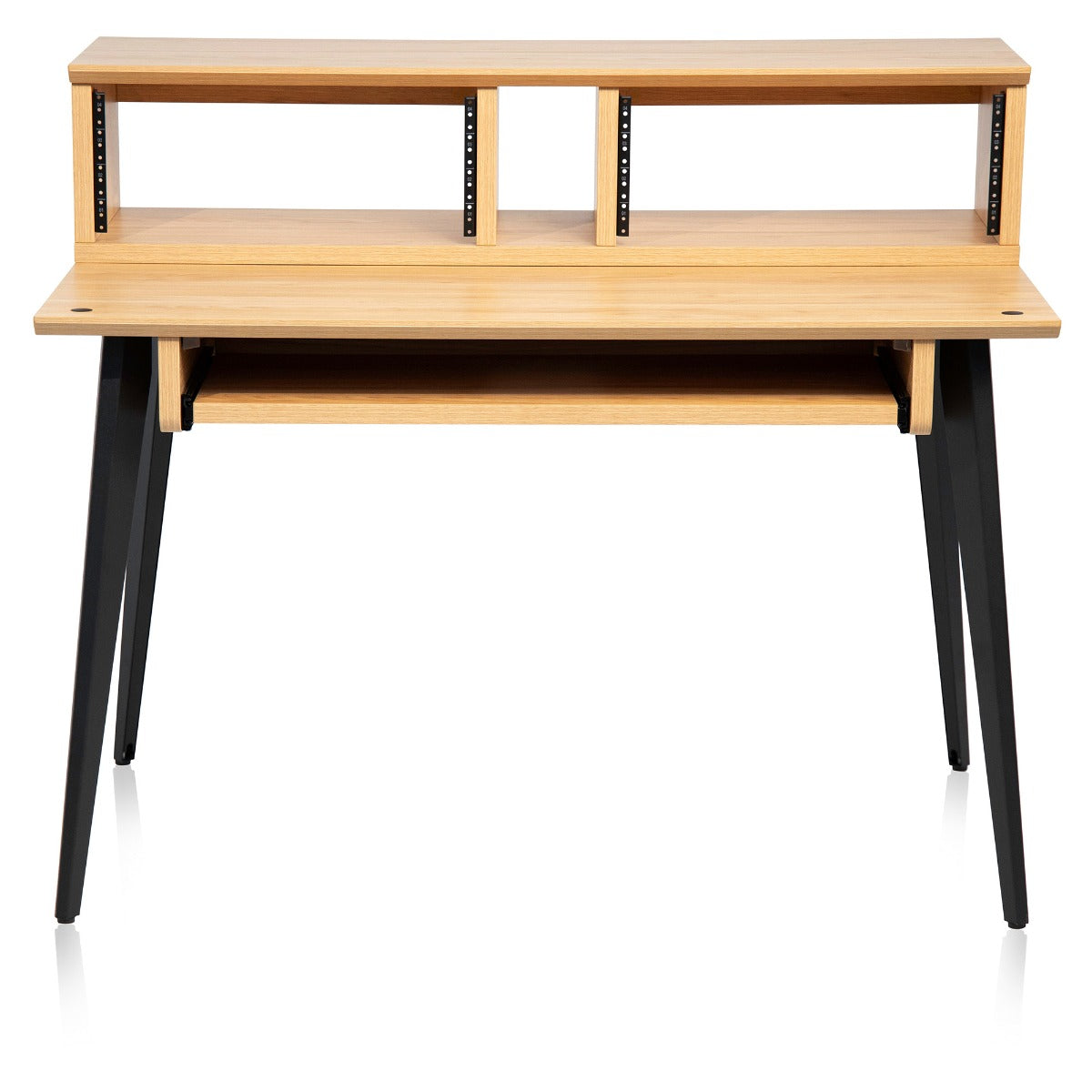 Front of the Gator Frameworks Elite Series Furniture Desk - Maple