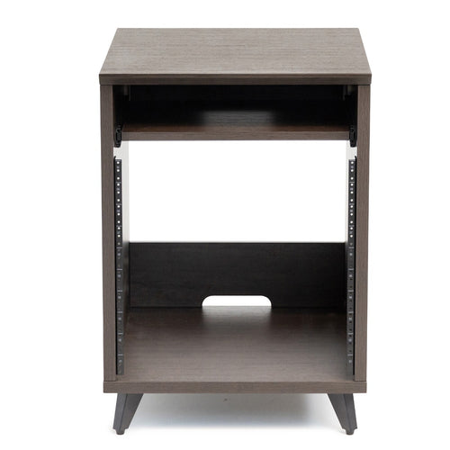 Front image of the Gator Frameworks Elite Series Furniture Desk 10U Rack - Brown