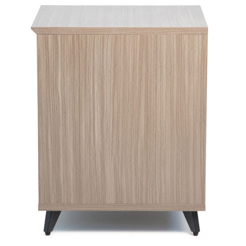 Right side profile of the Gator Frameworks Elite Series Furniture Desk 10U Rack - Grey