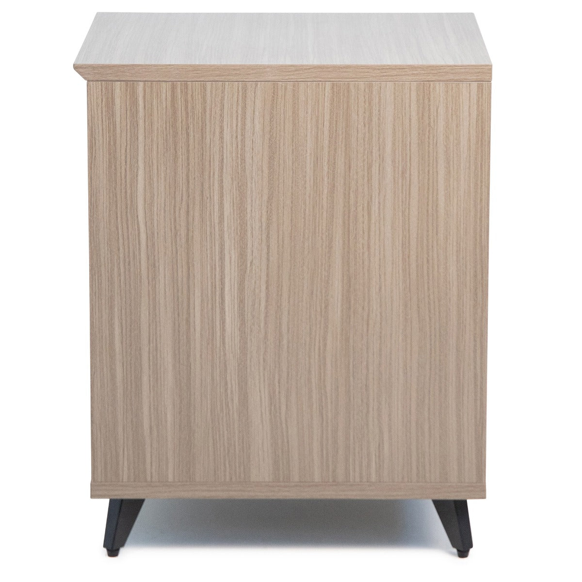 Right side profile of the Gator Frameworks Elite Series Furniture Desk 10U Rack - Grey