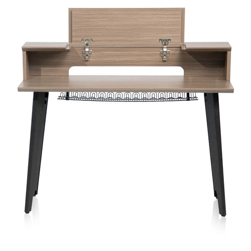 Image of the front of the Elite Furniture Series 61-Note Keyboard Desk with open lid