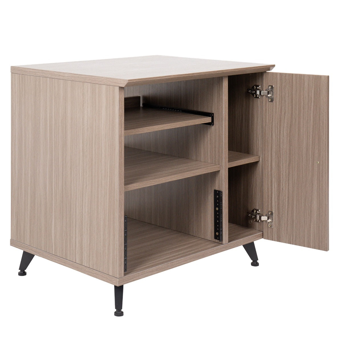 Gator Frameworks Elite Series Sidecar Rack Cabinet w/ Shelf - Grey