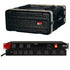 Collage image of the Gator Cases GR-4L 4U Standard Audio Rack Case WITH RADIAL POWER 1