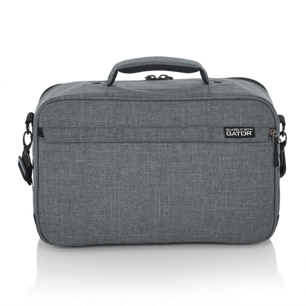 Font of the Gator Cases 16″ X 10″ X 4.5″ Grey Transit Series Accessory Bag's back