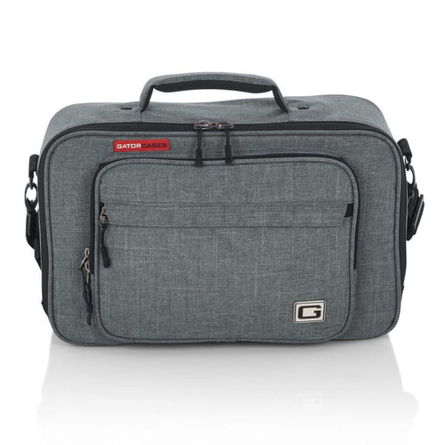 Front of the Gator Cases 16″ X 10″ X 4.5″ Grey Transit Series Accessory Bag