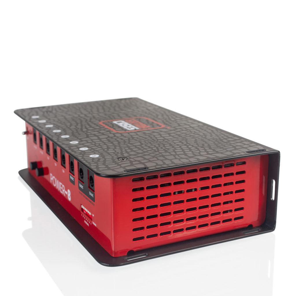 Heat vents of the Gator Cases GTR-PWR-8 Pedal Board Power Supply With 8 Isolated Outputs