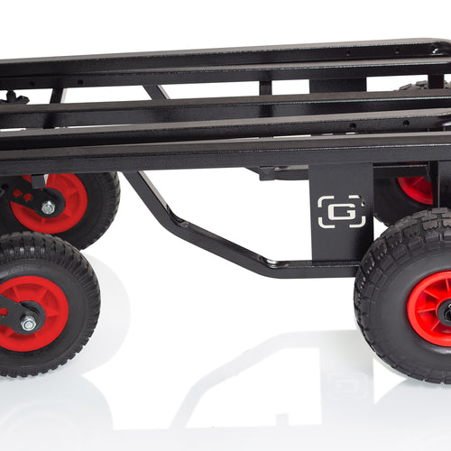Image of a compacted Gator Frameworks GFW-UTL-CART52AT Utility Cart - All Terrain