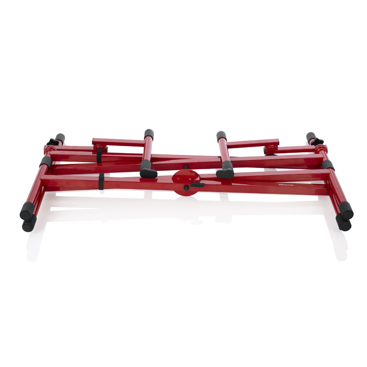 Gator Frameworks GFW-KEY-5100X 2-Tier X-Style Keyboard Stand - Red