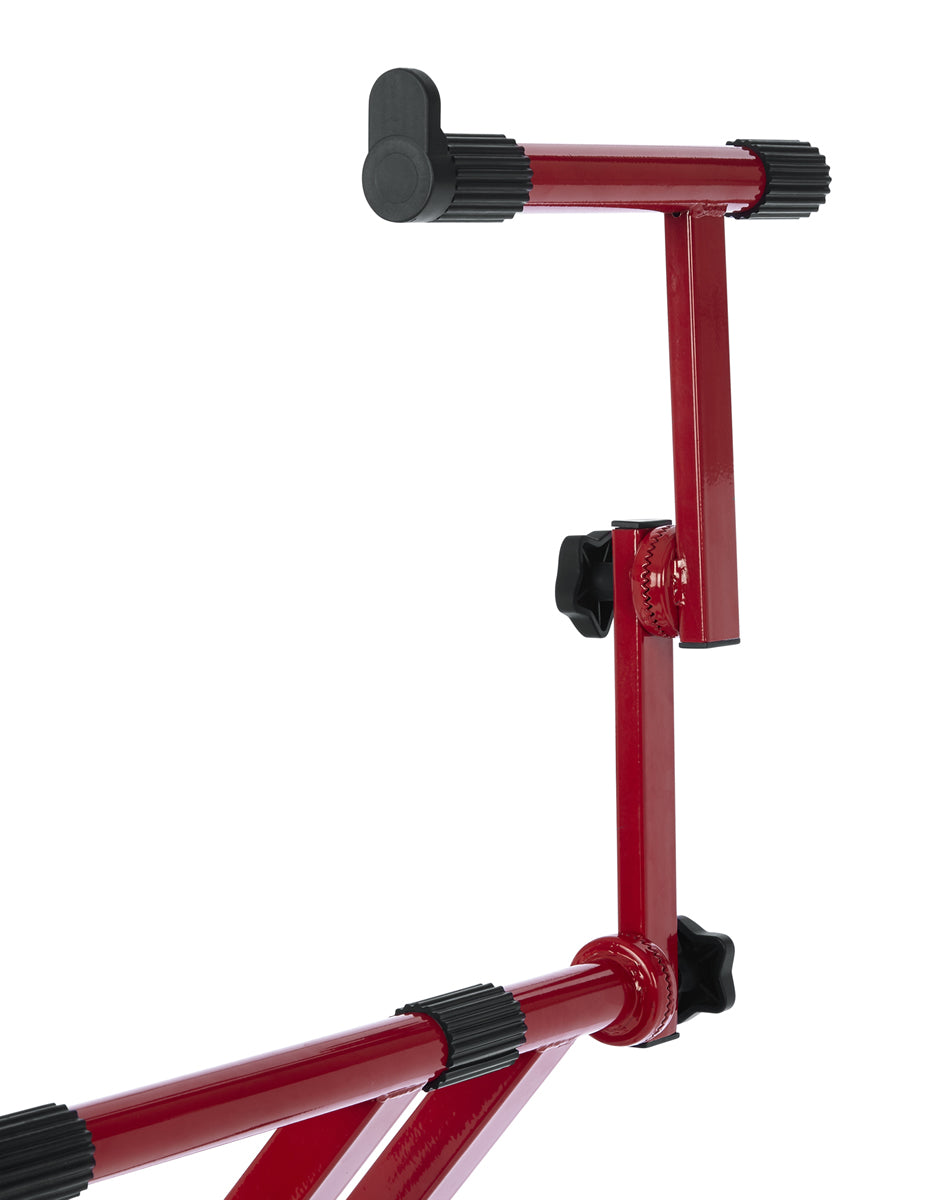 Gator Frameworks GFW-KEY-5100X 2-Tier X-Style Keyboard Stand - Red