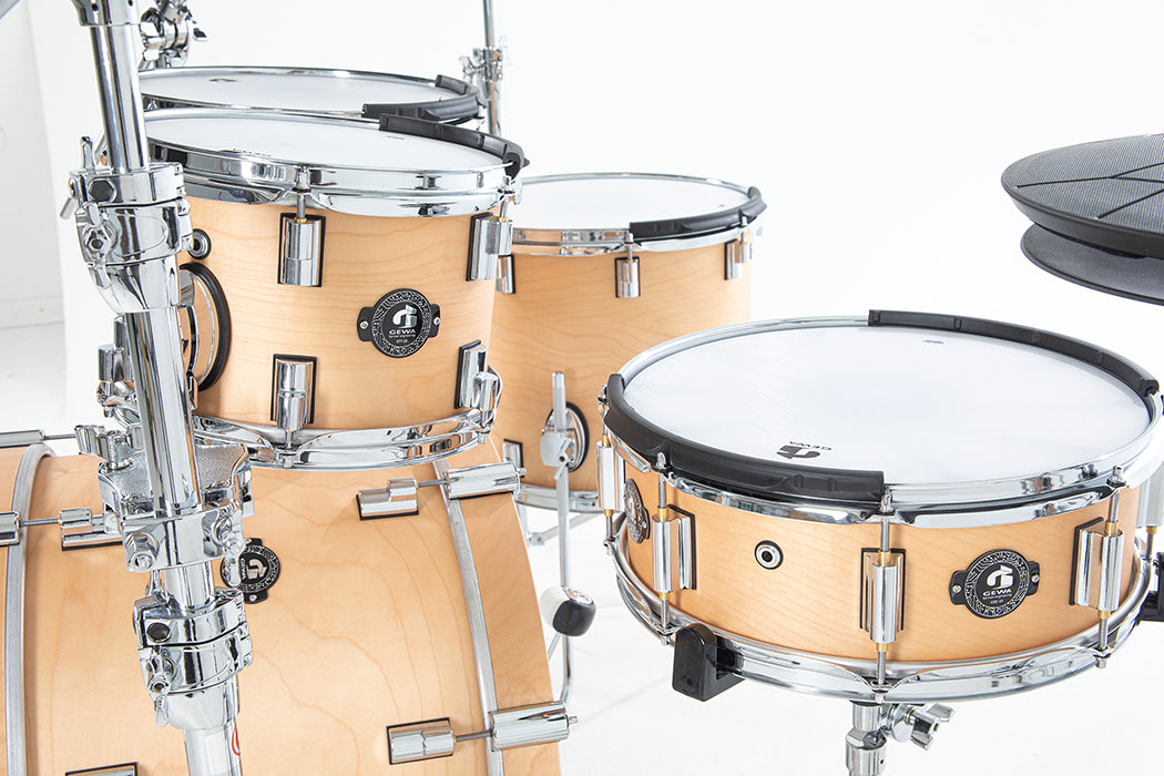 GEWA G9 Pro 5 SE 6-Piece Electronic Drum Set - Satin Natural, view 3