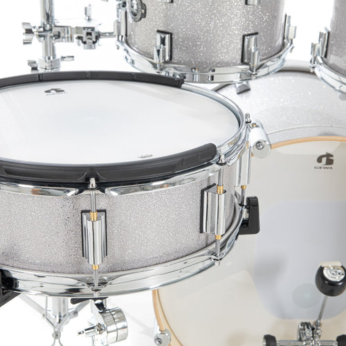 GEWA G9 Pro 5 SE 6-Piece Electronic Drum Set - Silver Sparkle, View 3