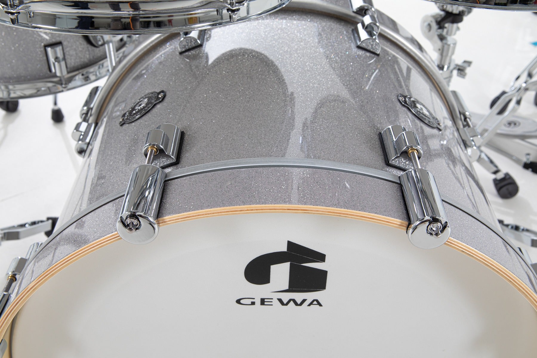 GEWA G9 Pro 5 SE 6-Piece Electronic Drum Set - Silver Sparkle, View 8