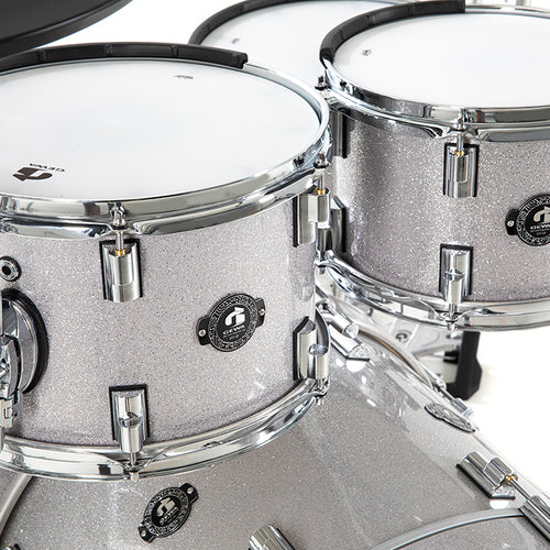 GEWA G9 Pro 5 SE Electronic Drum Set - Silver Sparkle, View 6