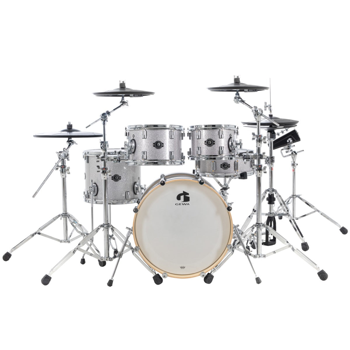 GEWA G9 Pro 5 SE Electronic Drum Set - Silver Sparkle, View 1