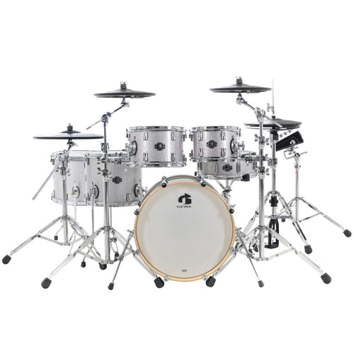 GEWA G9 Pro 5 SE 6-Piece Electronic Drum Set - Silver Sparkle, View 1