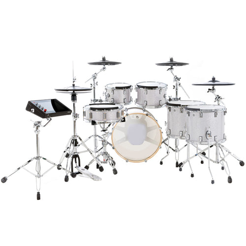 GEWA G9 Pro 5 SE 6-Piece Electronic Drum Set - Silver Sparkle, View 2