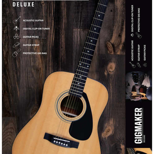 Yamaha Gigmaker Deluxe acoustic guitar retail packaging