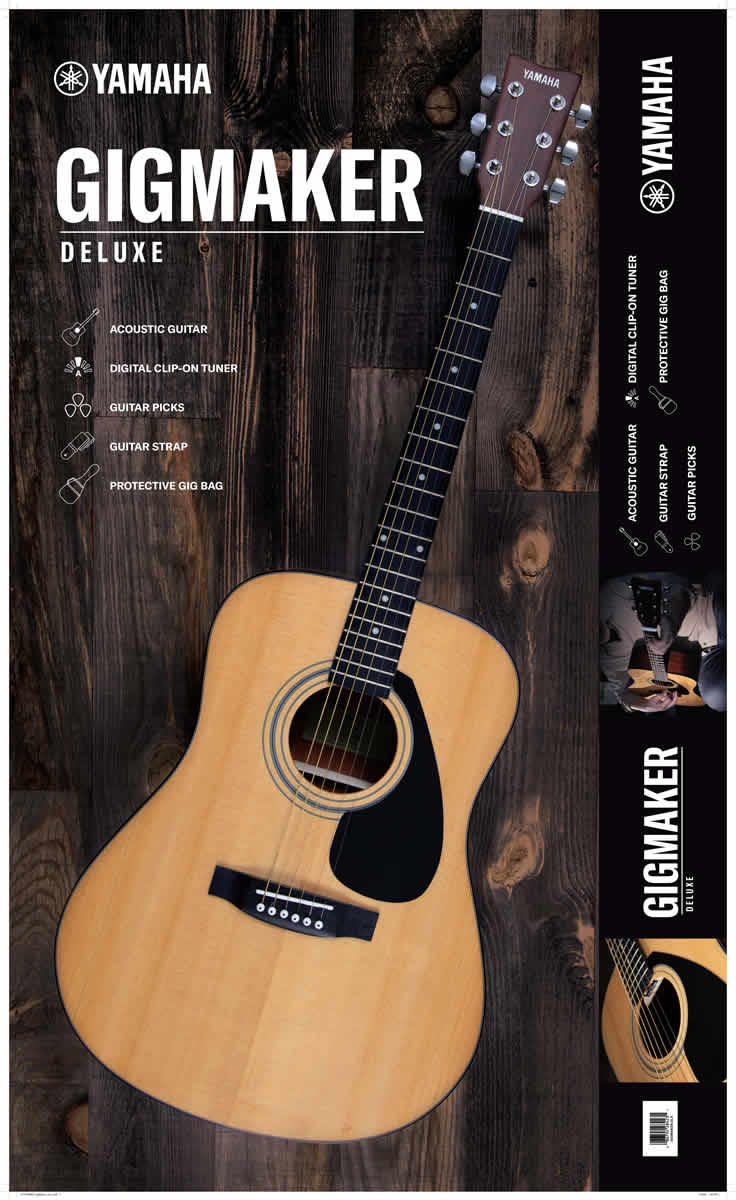 Yamaha Gigmaker Deluxe acoustic guitar retail packaging