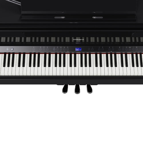 Roland GP-9 Digital Grand Piano with Moving Keys - Polished Ebony, View 8