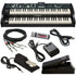 Collage of items included in the Hammond Skx Pro CABLE KIT 