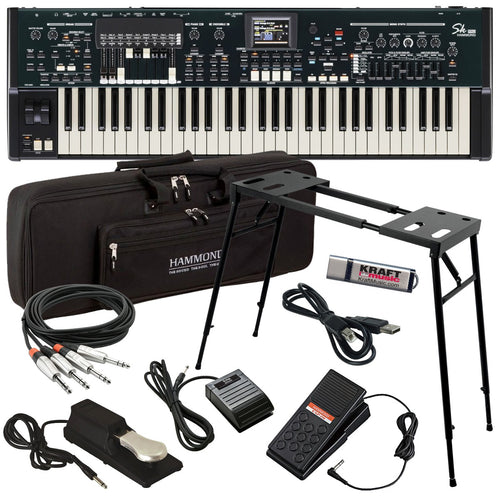 Collage image of the Hammond SK Pro 61 Portable Organ STAGE RIG