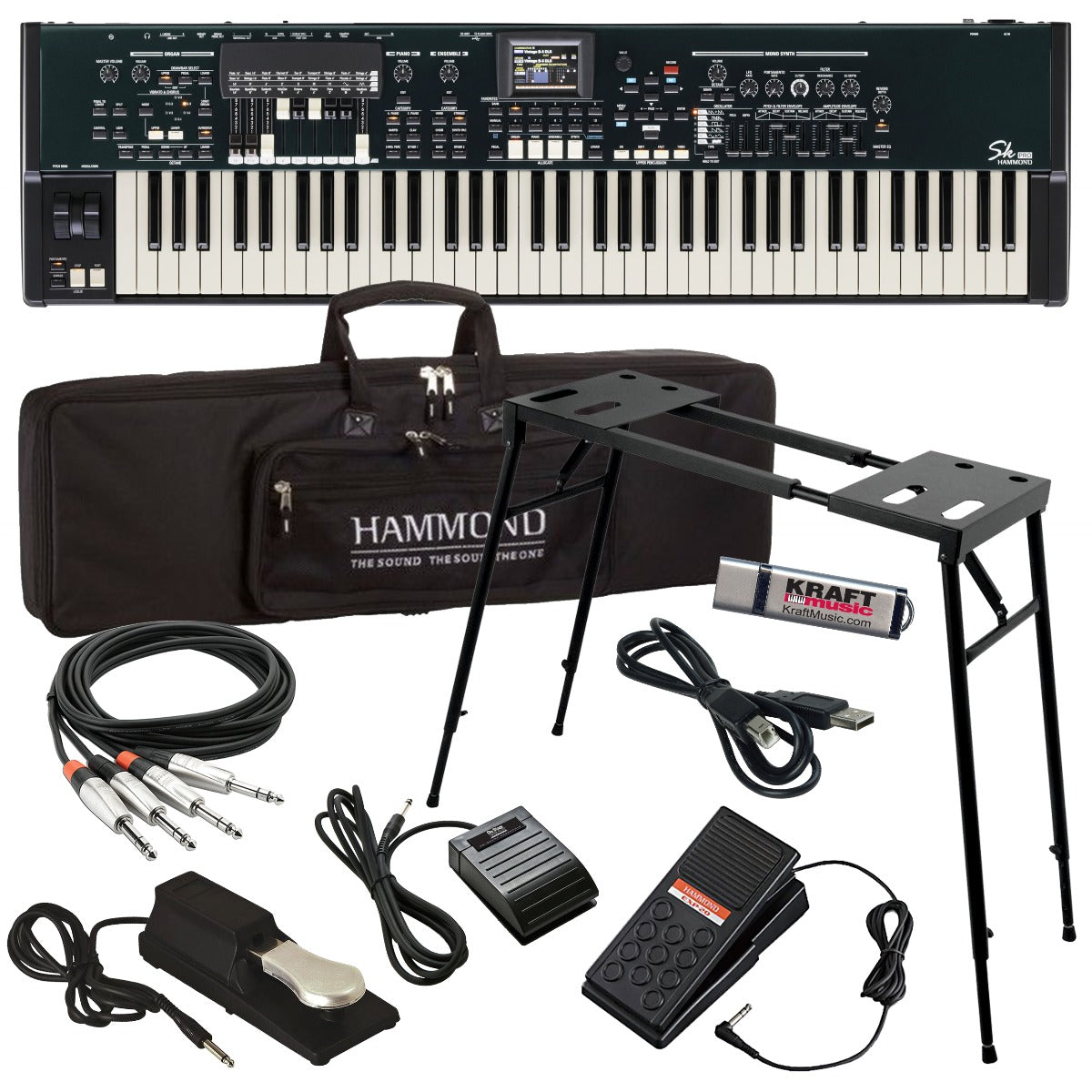 Hammond SK Pro 73 Portable Organ STAGE RIG – Kraft Music