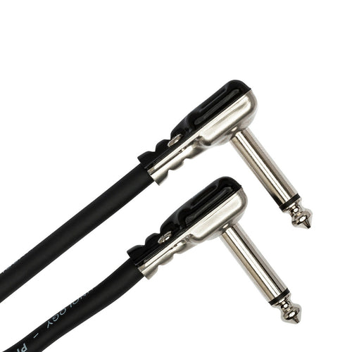 Hosa HGFP0005 Pro Guitar Patch Cable REAN Low-Profile Right-angle to Same, view 4