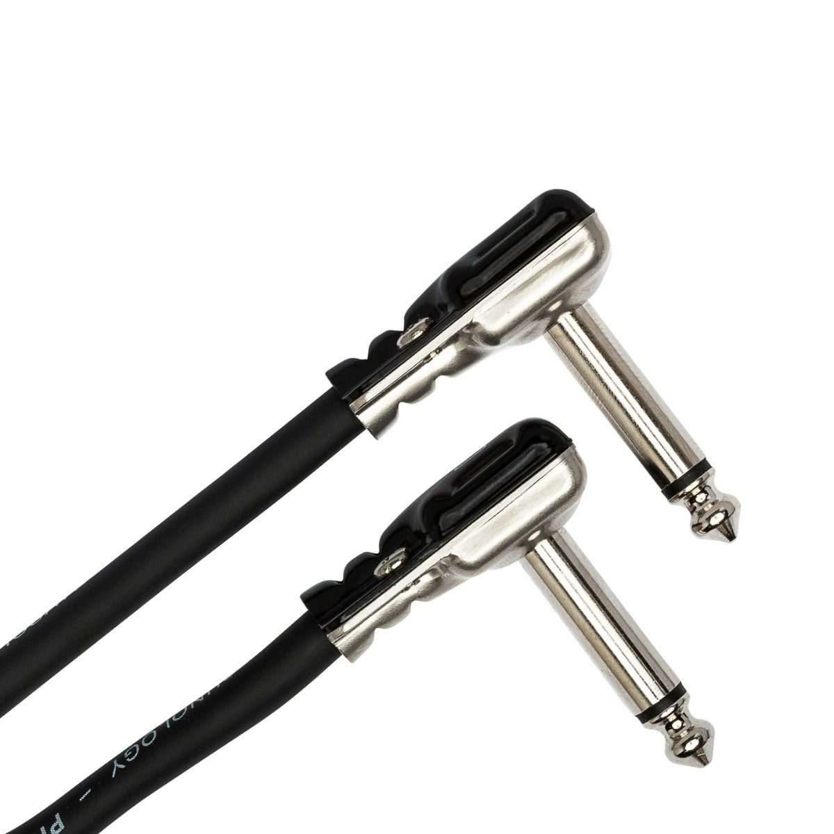 Hosa HGFP-001 Pro Guitar Patch Cable REAN Low-Profile Right-angle to Same, view 4