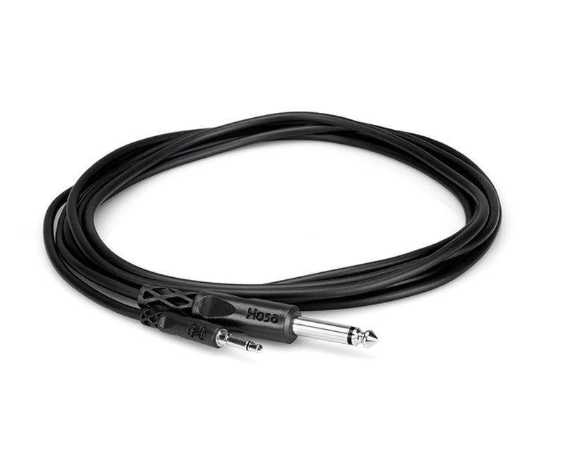 Hosa CMP-303 Mono Interconnect 3.5mm TS to 1/4 in TS - 3'