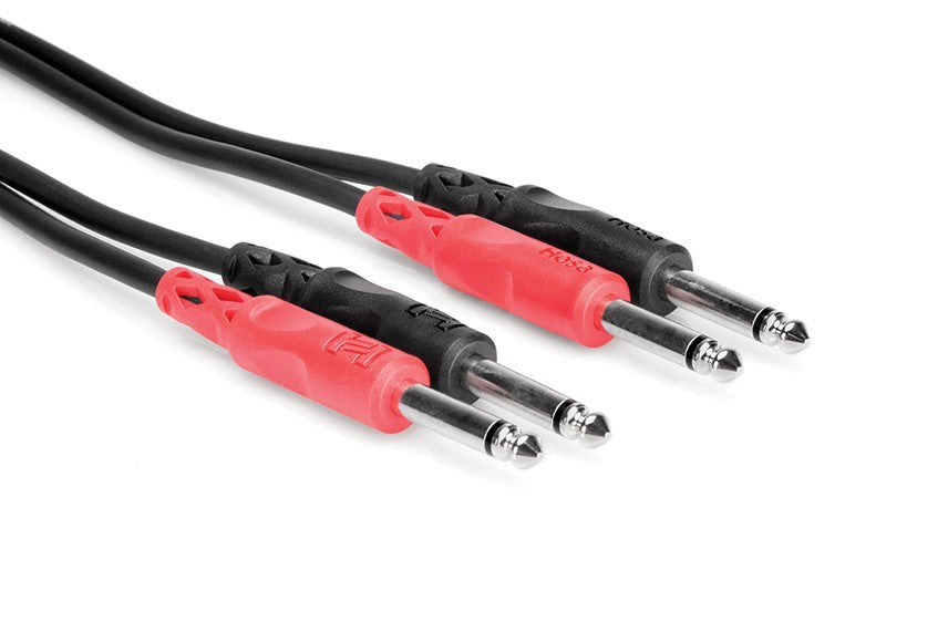 Hosa CPP-202 Stereo Interconnect Dual 1/4" TS to 1/4" TS - 6'