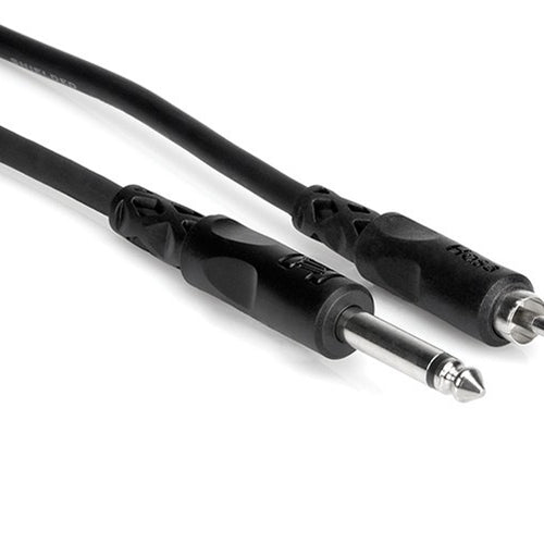 Hosa CPR-105 Unbalanced Interconnect 1/4" TS to RCA - 5'