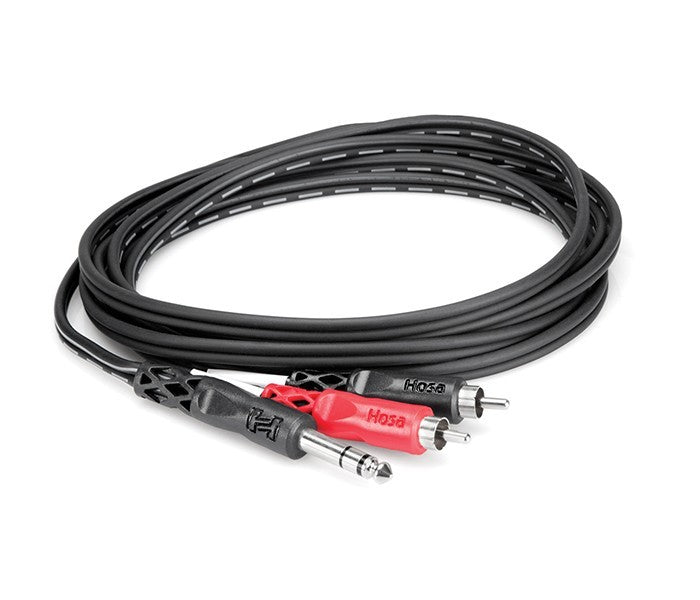 Hosa TRS-202 Insert Cable 1/4" TRS to Dual RCA - 6'