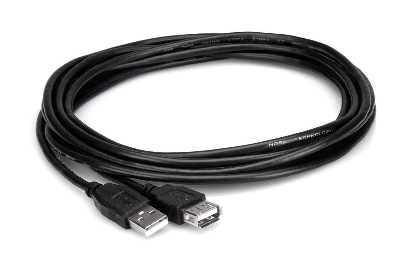 Hosa USB-205AF High-Speed USB Extension Cable Type A to Type A